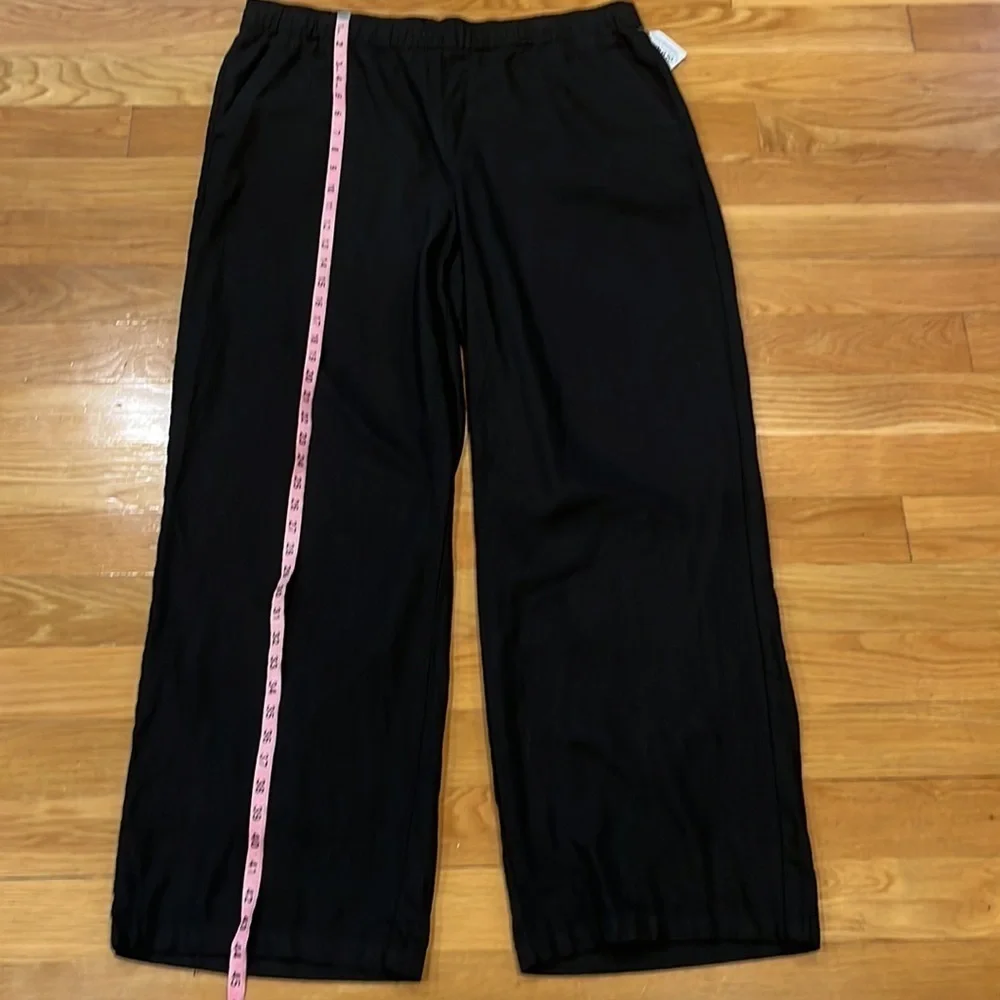 Old navy women’s linen blend high rise wide leg pants size xlarge tall . - Picture 6 of 9